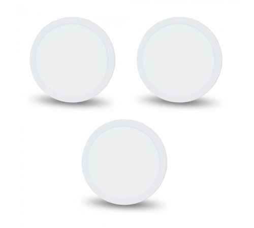 Комплект із 3-х світильників світлодіодних LIGHTWELL LW-R-SFR-18 18 W коло, накладний Комплект із 3-х світильників світлодіодних LIGHTWELL LW-R-SFR-18 18 W коло, накладний