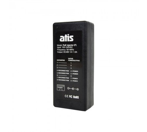 PoE-інжектор ATIS PoE injector (F) для IP-камер PoE-інжектор ATIS PoE injector (F) для IP-камер