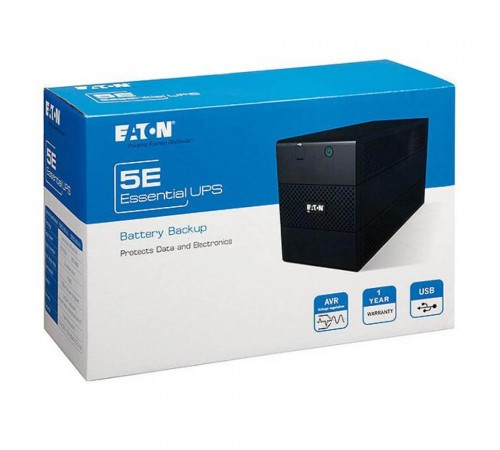 Джерело безперебiйного живлення Eaton 5E650IUSBDIN 650ВА / 360Вт лінійно-інтерактивне Джерело безперебiйного живлення Eaton 5E650IUSBDIN 650ВА / 360Вт лінійно-інтерактивне