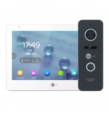 Комплект Neolight MEZZO Hybrid HD KIT Black: гібридний відеодомофон 10.1" з Wi-Fi та 2 Мп відеопанель
