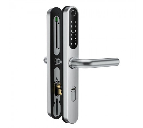 Розумний дверний біометричний замок SEVEN LOCK SL-7761BF silver (без врізної частини) Розумний дверний біометричний замок SEVEN LOCK SL-7761BF silver (без врізної частини)