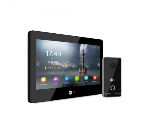 Комплект Neolight ALPHA Hybrid IPWO KIT B/Black: гібридний відеодомофон 8" з Wi-Fi та 2 Мп IP відеопанель з Wi-Fi Комплект Neolight ALPHA Hybrid IPWO KIT B/Black: гібридний відеодомофон 8" з Wi-Fi та 2 Мп IP відеопанель з Wi-Fi