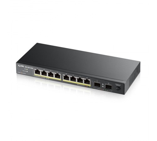 Некерований PoE-комутатор ZyXEL GS1100-10HP (GS1100-10HP-EU0101F) з 8 портами PoE Некерований PoE-комутатор ZyXEL GS1100-10HP (GS1100-10HP-EU0101F) з 8 портами PoE