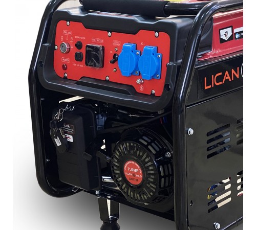 Бензиновий генератор LICAN WILD LC7500G максимальна потужність 3 кВт Бензиновий генератор LICAN WILD LC7500G максимальна потужність 3 кВт