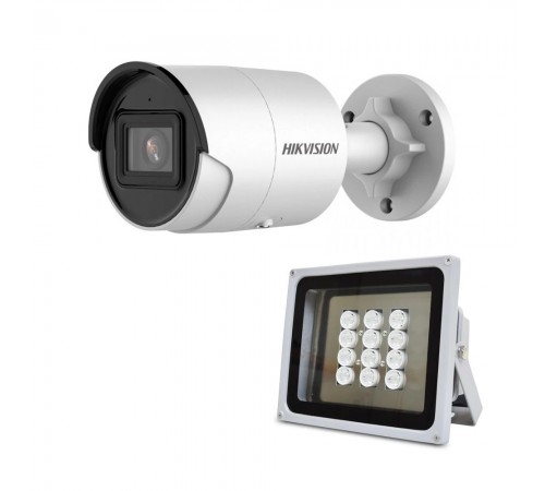 Комплект: IP-відеокамера 4 Мп Hikvision DS-2CD2043G2-I (2.8 мм) AcuSense з відеоаналітикою + ІЧ-прожектор Lightwell LW12-140IR45-220 Комплект: IP-відеокамера 4 Мп Hikvision DS-2CD2043G2-I (2.8 мм) AcuSense з відеоаналітикою + ІЧ-прожектор Lightwell LW12-140IR45-220