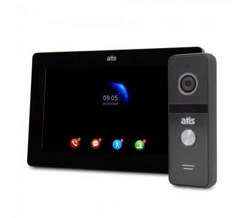 Комплект Wi-Fi відеодомофонa 7" ATIS AD-770FHD/T-Black з підтримкою Tuya Smart + AT-400HD Black Комплект Wi-Fi відеодомофонa 7" ATIS AD-770FHD/T-Black з підтримкою Tuya Smart + AT-400HD Black