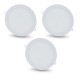 Комплект із 3-х світильників світлодіодних LIGHTWELL LW-R-RCD-18 18 W коло, вбудований