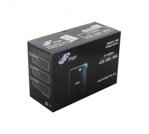 Джерело безперебiйного живлення FSP FP850 PPF4801103 850ВА / 480Вт лінійно-інтерактивне Джерело безперебiйного живлення FSP FP850 PPF4801103 850ВА / 480Вт лінійно-інтерактивне