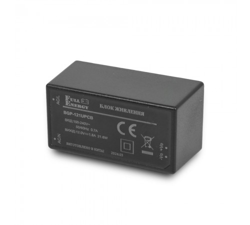 Блок живлення Full Energy BGP-121UPCB 12 В / 1.8 А на друковану плату