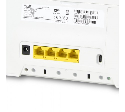 Комплект 4G LTE бездротовий маршрутизатор WCDMA:B1/8 + антена 698-960 (B593) Комплект 4G LTE бездротовий маршрутизатор WCDMA:B1/8 + антена 698-960 (B593)