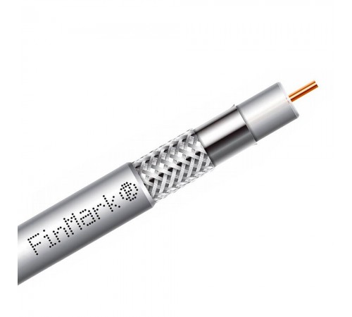 Абонентський коаксіальний кабель FinMark F5967BVcu (білий, 305 м) Абонентський коаксіальний кабель FinMark F5967BVcu (білий, 305 м)