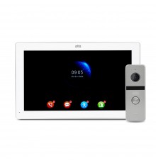Комплект відеодомофона ATIS AD-1070FHD/T White з підтримкою Tuya Smart + AT-400HD Silver