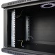 Шафа серверна SteelNet 9U 600 x 450 для мережевого обладнання (скло, чорний)