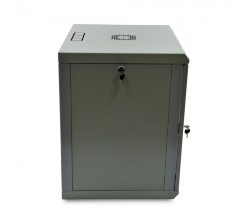 Шафа серверна SteelNet 12U 600 x 600 для мережевого обладнання (скло, сірий) Шафа серверна SteelNet 12U 600 x 600 для мережевого обладнання (скло, сірий)