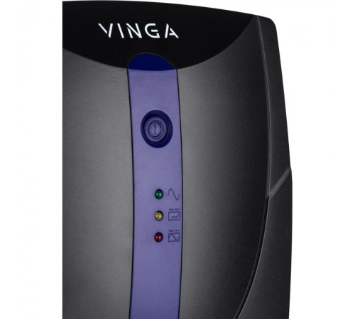 Джерело безперебійного живлення Vinga VPE-800PU 800ВА / 480 Вт з LED-індикацією з USB у пластиковому корпусі Джерело безперебійного живлення Vinga VPE-800PU 800ВА / 480 Вт з LED-індикацією з USB у пластиковому корпусі