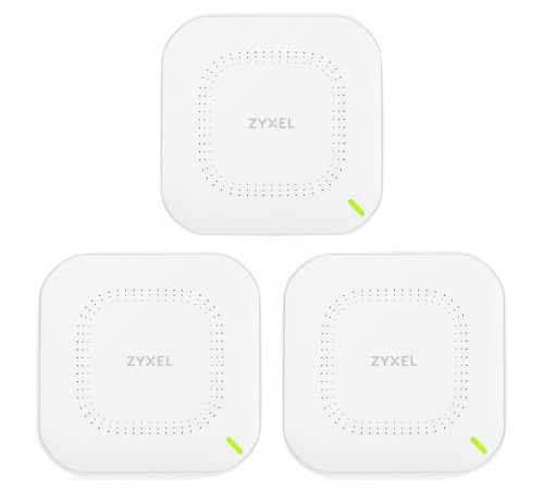 Точка доступу ZYXEL NWA110AX 3-pack AX1800, 1xGE, WiFi 6, Nebula, PoE, MU-MIMO, 3 точки без інжекторів (NWA110AX-EU0103F) Точка доступу ZYXEL NWA110AX 3-pack AX1800, 1xGE, WiFi 6, Nebula, PoE, MU-MIMO, 3 точки без інжекторів (NWA110AX-EU0103F)