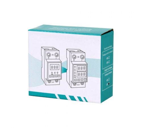 Автоматичний вимикач Lightwell ZS3 V protector 1P+N/63A реле напруги Автоматичний вимикач Lightwell ZS3 V protector 1P+N/63A реле напруги