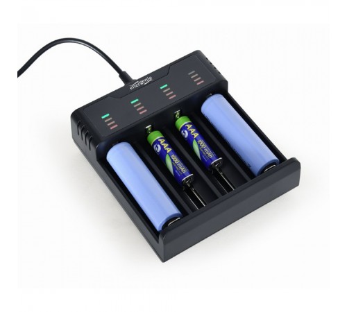 Зарядний пристрій EnerGenie BC-USB-02 для акумуляторів Ni-MH + Li-ion Зарядний пристрій EnerGenie BC-USB-02 для акумуляторів Ni-MH + Li-ion