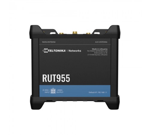 Бездротовий маршрутизатор Teltonika RUT955 N300, 1xFE WAN, 3xFE LAN, 2xSIM, 4G/LTE.Cat4 (RUT955T033B0) Бездротовий маршрутизатор Teltonika RUT955 N300, 1xFE WAN, 3xFE LAN, 2xSIM, 4G/LTE.Cat4 (RUT955T033B0)
