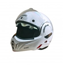 Мотошолом модуляр Beon B-707 BEON LOGO SHINY PEARL WHITE (глянець перламутр/білий), розмір XXL