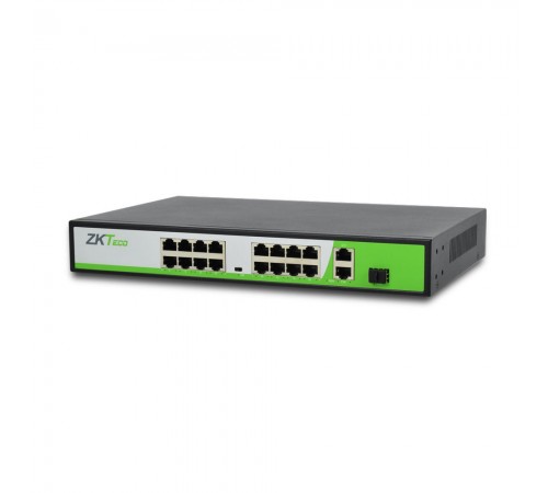 PoE-комутатор ZKTeco ZK-PoE1621N-200W з 16 портами PoE PoE-комутатор ZKTeco ZK-PoE1621N-200W з 16 портами PoE