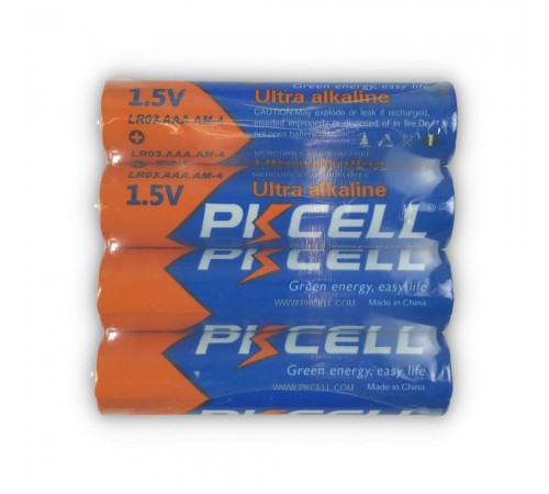 Батарейка PKCELL Ultra Alkaline AAA LR03 1.5V, 4шт./плівка Батарейка PKCELL Ultra Alkaline AAA LR03 1.5V, 4шт./плівка