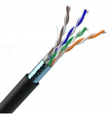 Кабель OK-Net КППЕ-ВП (100) FTP кат.5е, 4х2х0.51 бухта 305м (FTP мідь зовнішній)
