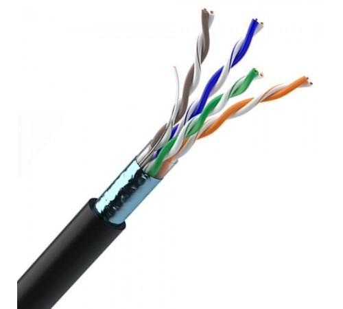 Кабель OK-Net КППЕ-ВП (100) FTP кат.5е, 4х2х0.51 бухта 305м (FTP мідь зовнішній) Кабель OK-Net КППЕ-ВП (100) FTP кат.5е, 4х2х0.51 бухта 305м (FTP мідь зовнішній)