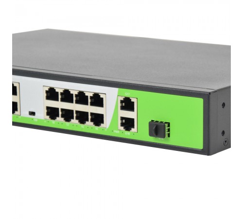 PoE-комутатор ZKTeco ZK-PoE1621N-200W з 16 портами PoE PoE-комутатор ZKTeco ZK-PoE1621N-200W з 16 портами PoE