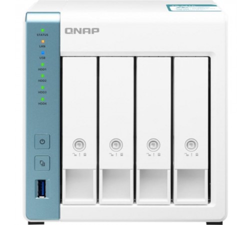Система зберігання даних QNAP TS-431K з 4 відсіками для дисків, 1GB RAM, настільне виконання Система зберігання даних QNAP TS-431K з 4 відсіками для дисків, 1GB RAM, настільне виконання