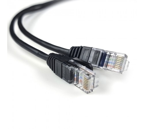 Патч-корд Hypernet PC-UTP-05M 0.5м литий чорний UTP RJ45 кат. 5Е Патч-корд Hypernet PC-UTP-05M 0.5м литий чорний UTP RJ45 кат. 5Е