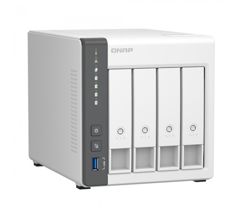 Система зберігання даних QNAP TS-433-4G з 4 відсіками для дисків, 4 ГБ DDR4, настільне виконання Система зберігання даних QNAP TS-433-4G з 4 відсіками для дисків, 4 ГБ DDR4, настільне виконання