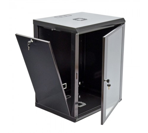 Шафа серверна SteelNet 15U 600 x 500 для мережевого обладнання (скло, чорний) Шафа серверна SteelNet 15U 600 x 500 для мережевого обладнання (скло, чорний)