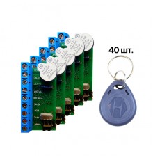 Комплект контролер NM-Z5R (5шт) + RFID KEYFOB EM-Blue (40шт)