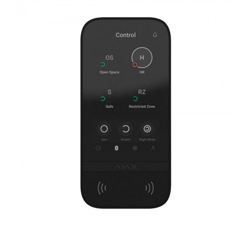 Клавіатура Ajax KeyPad TouchScreen black бездротова з сенсорним екраном Клавіатура Ajax KeyPad TouchScreen black бездротова з сенсорним екраном