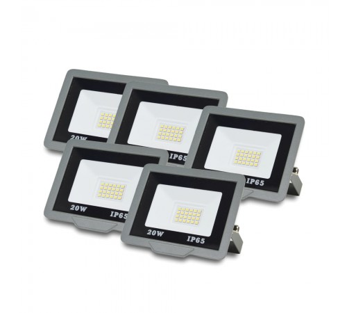 Комплект із 5-ти світлодіодних прожекторів ONE LED ultra (ZY-TH18-20 ) 20 Вт Комплект із 5-ти світлодіодних прожекторів ONE LED ultra (ZY-TH18-20 ) 20 Вт