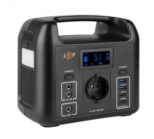 Багатофункціональна портативна зарядна станція Logicpower LP CHARGER 160 (160W, 204Wh) Багатофункціональна портативна зарядна станція Logicpower LP CHARGER 160 (160W, 204Wh)