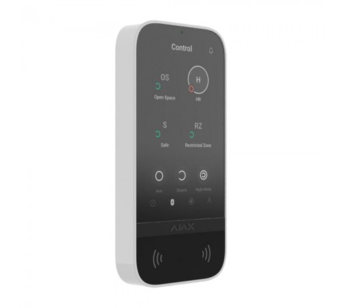 Клавіатура Ajax KeyPad TouchScreen white бездротова з сенсорним екраном Клавіатура Ajax KeyPad TouchScreen white бездротова з сенсорним екраном