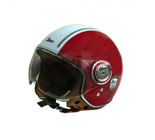 Мотошолом відкритий Beon B-110B Ferrari SHINY RED/WHITE (глянець червоний/білий), розмір L Мотошолом відкритий Beon B-110B Ferrari SHINY RED/WHITE (глянець червоний/білий), розмір L