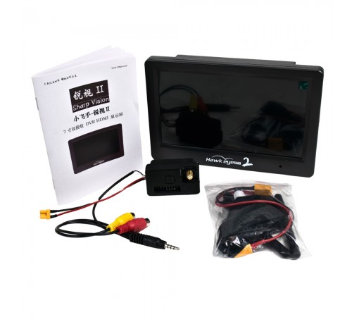 Монітор для FPV Hawkeye Sharp Vision 2 DVR 7" з вбудованим приймачем 5.8G Монітор для FPV Hawkeye Sharp Vision 2 DVR 7" з вбудованим приймачем 5.8G