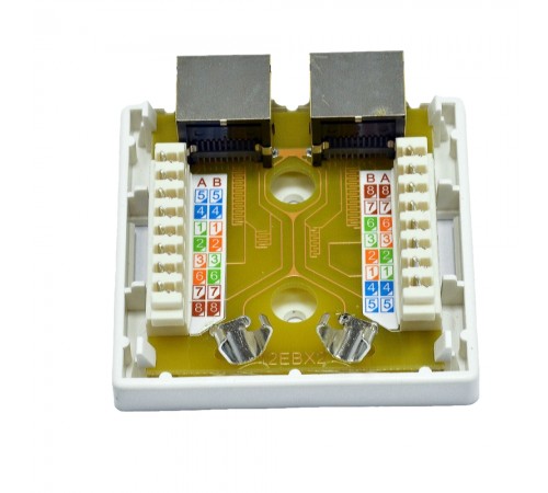 Розетка зовнішня EPNew 2хSTP, кат. 6, RJ45 Розетка зовнішня EPNew 2хSTP, кат. 6, RJ45
