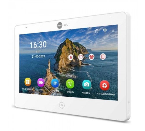 Комплект відеодомофона Neolight NeoKIT IP Pro WF 10: IP відеодомофон 10.1" з Wi-Fi та 2 Мп IP відеопанель