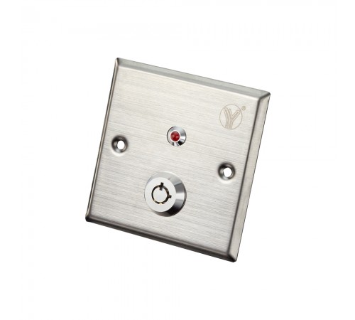 Кнопка виходу з ключем Yli Electronic YKS-850LS для системи контролю доступу Кнопка виходу з ключем Yli Electronic YKS-850LS для системи контролю доступу
