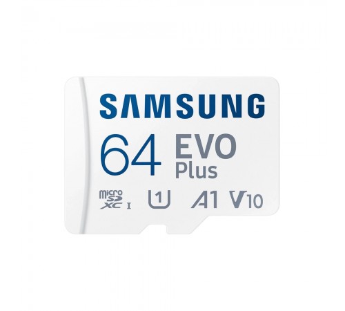 Карта пам'яті Samsung Evo Plus microSDXC 64GB UHS-I U1 V10 A1 + SD адаптер (MB-MC64KA/EU) Карта пам'яті Samsung Evo Plus microSDXC 64GB UHS-I U1 V10 A1 + SD адаптер (MB-MC64KA/EU)
