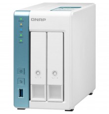 Система зберігання даних QNAP TS-231K з 2 відсіками для дисків, 1GB RAM, настільне виконання