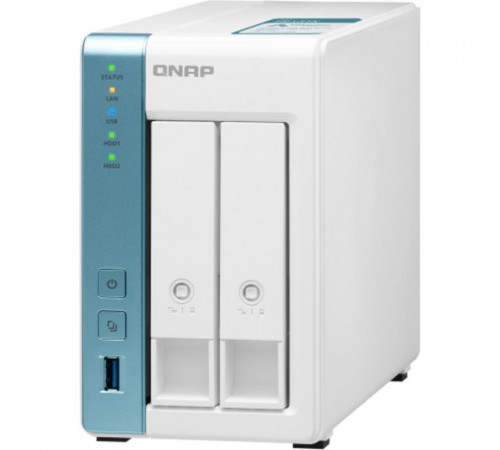 Система зберігання даних QNAP TS-231K з 2 відсіками для дисків, 1GB RAM, настільне виконання Система зберігання даних QNAP TS-231K з 2 відсіками для дисків, 1GB RAM, настільне виконання