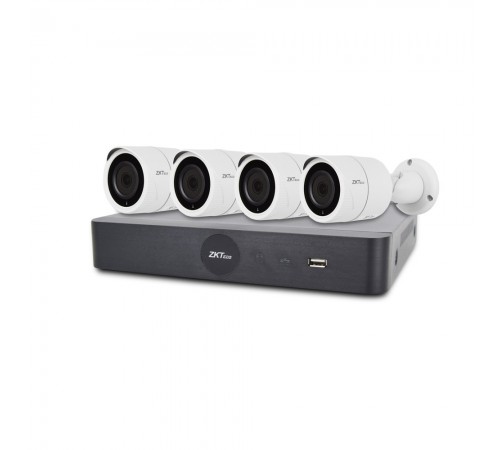 IP комплект відеоспостереження з 4 камерами ZKTeco KIT-8504NER-4P/4-BS855L11B IP комплект відеоспостереження з 4 камерами ZKTeco KIT-8504NER-4P/4-BS855L11B