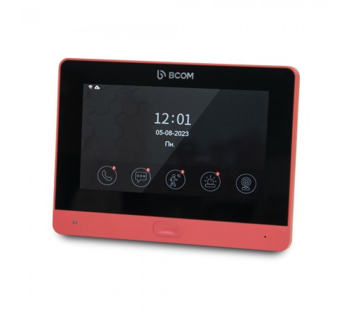 Комплект Wi-Fi відеодомофонa 7" BCOM BD-760FHD/T Red з підтримкою Tuya Smart + BT-400FHD Black Комплект Wi-Fi відеодомофонa 7" BCOM BD-760FHD/T Red з підтримкою Tuya Smart + BT-400FHD Black