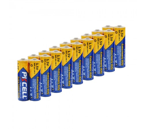 Комплект з 20 батарейок PKCELL Extra Heavy Duty AA R6P 1.5V по 2шт./плівка Комплект з 20 батарейок PKCELL Extra Heavy Duty AA R6P 1.5V по 2шт./плівка