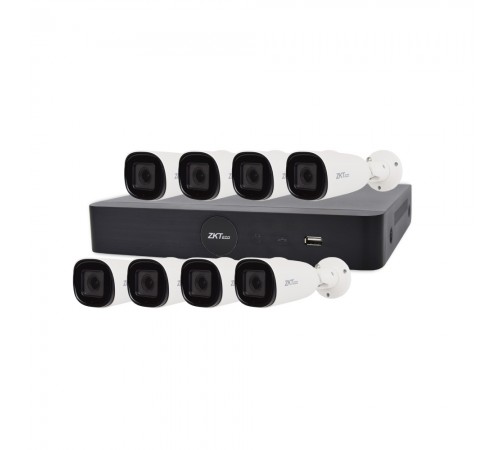 IP комплект відеоспостереження з 8 камерами ZKTeco KIT-8508NER-8P/8- BL-852O38S IP комплект відеоспостереження з 8 камерами ZKTeco KIT-8508NER-8P/8- BL-852O38S